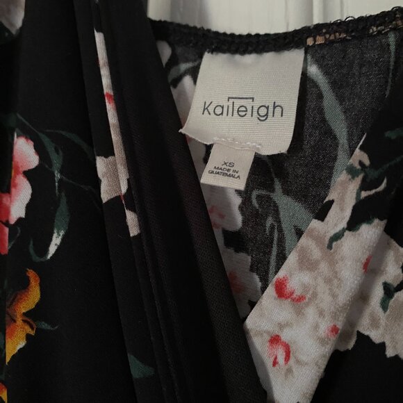 Black Spaghetti-Strap Floral Jumpsuit — Wild Garden Edit - Picture 4 of 5